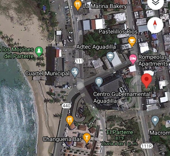 A pasos Playa Rompeola